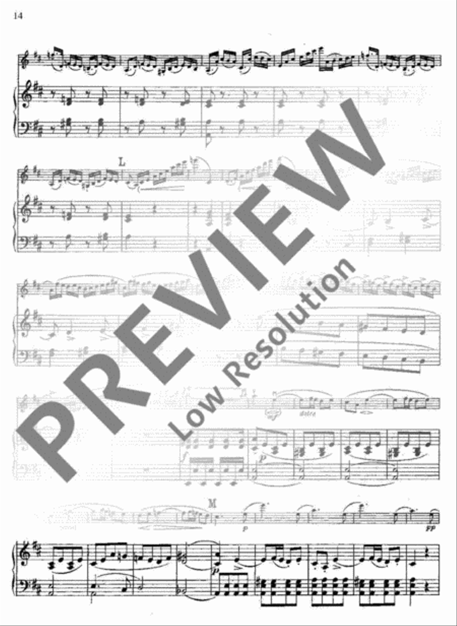 Concerto No. 13 D major Piano scores gallery preview page 15