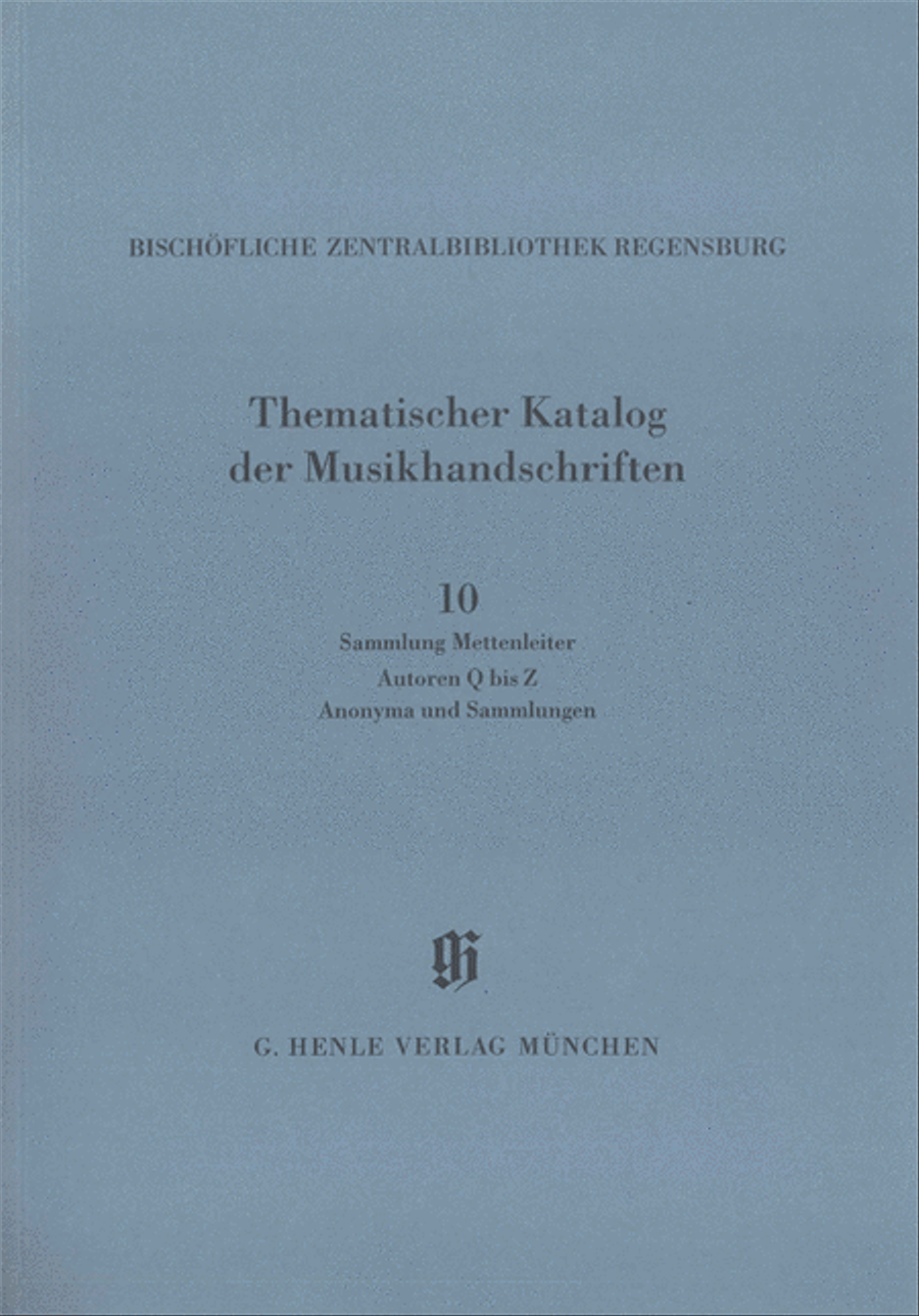 Sammlung Mettenleiter, Autoren Q bis Z, Anonyma und Sammlungen School and Community scores gallery preview page 1