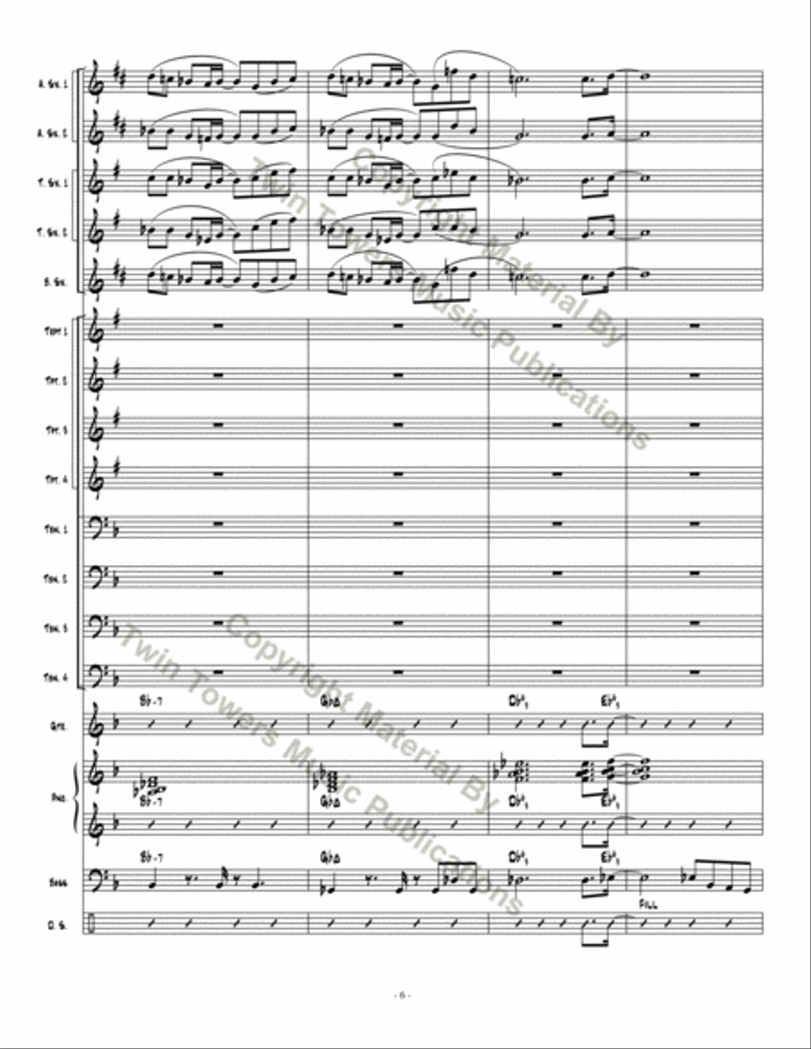 On The Road On The Road Jazz Ensemble scores gallery preview page 7