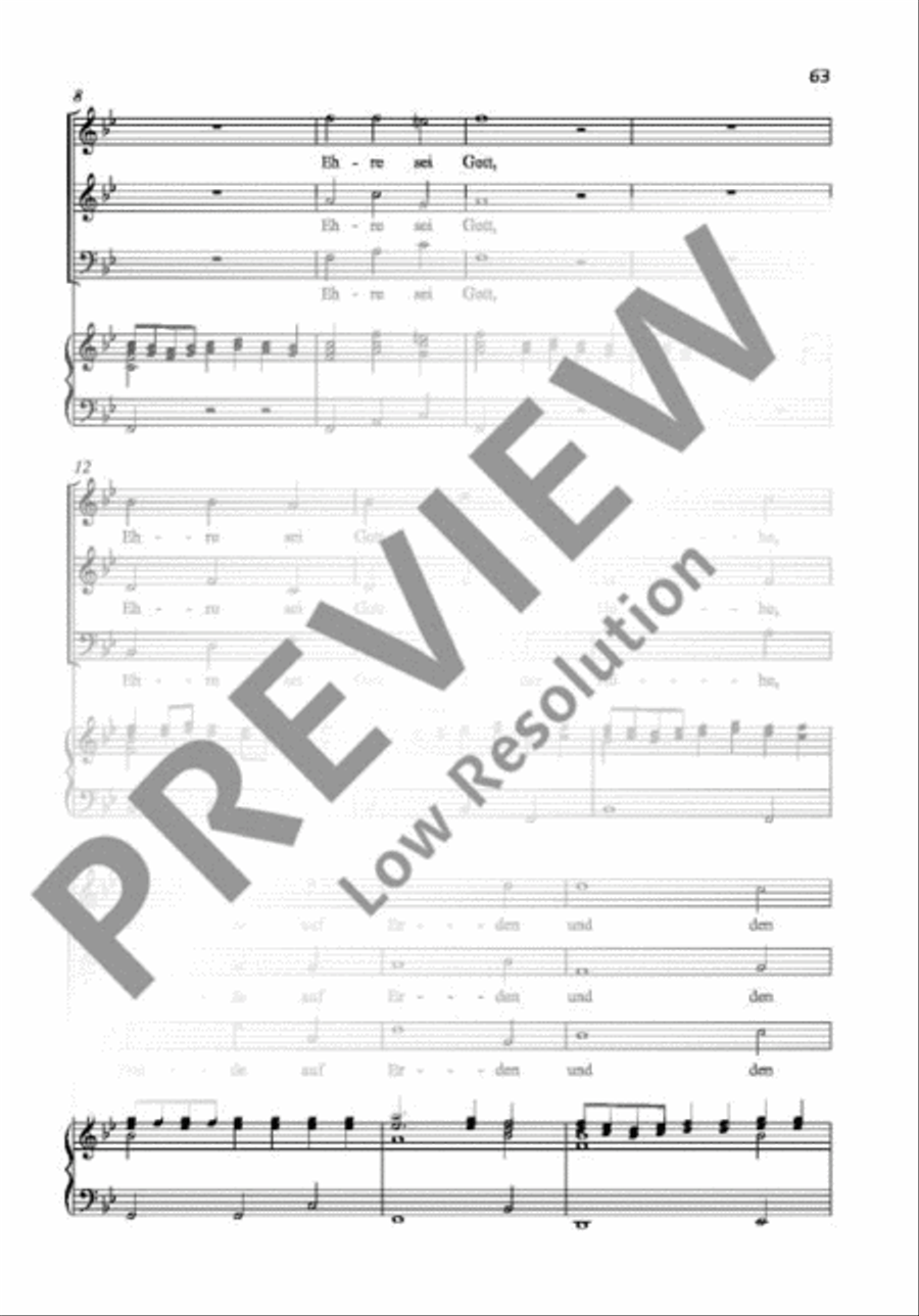 Ehre sei Gott in der Höhe 3-Part scores gallery preview page 3