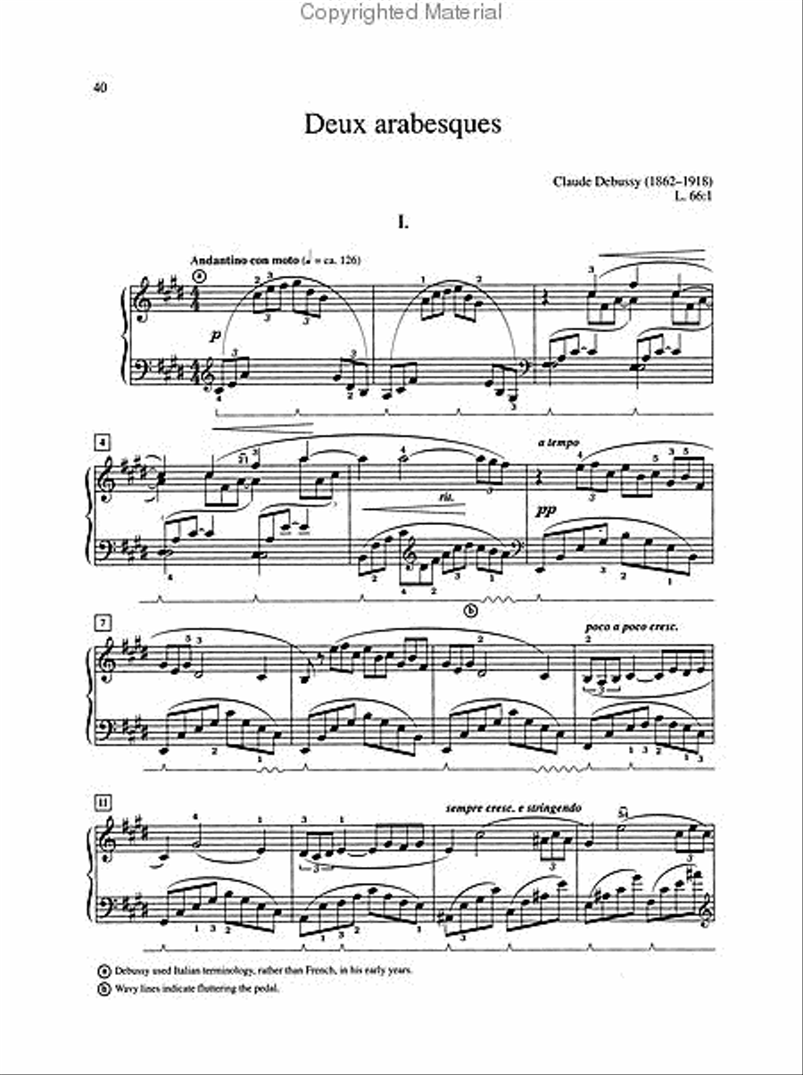 Anthology of Impressionistic Piano Music with Performance Practices in Impressionistic Piano Music Piano Solo scores gallery preview page 3