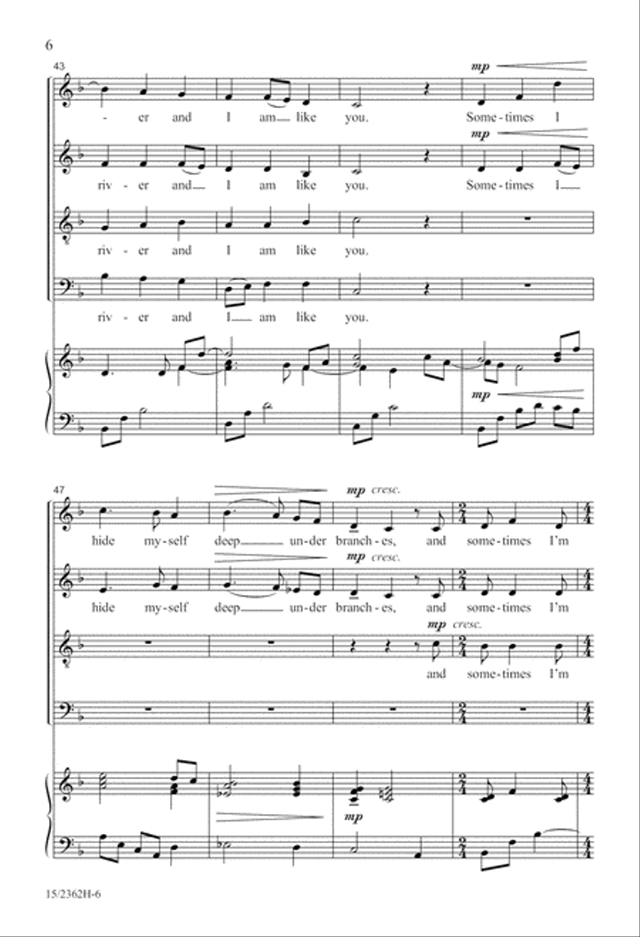 I Am the River 4-Part scores gallery preview page 7