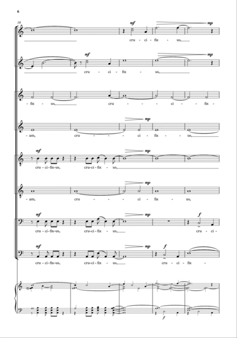 Crucifixus Reimagined Crucifixus Reimagined SSAATTBB scores gallery preview page 3