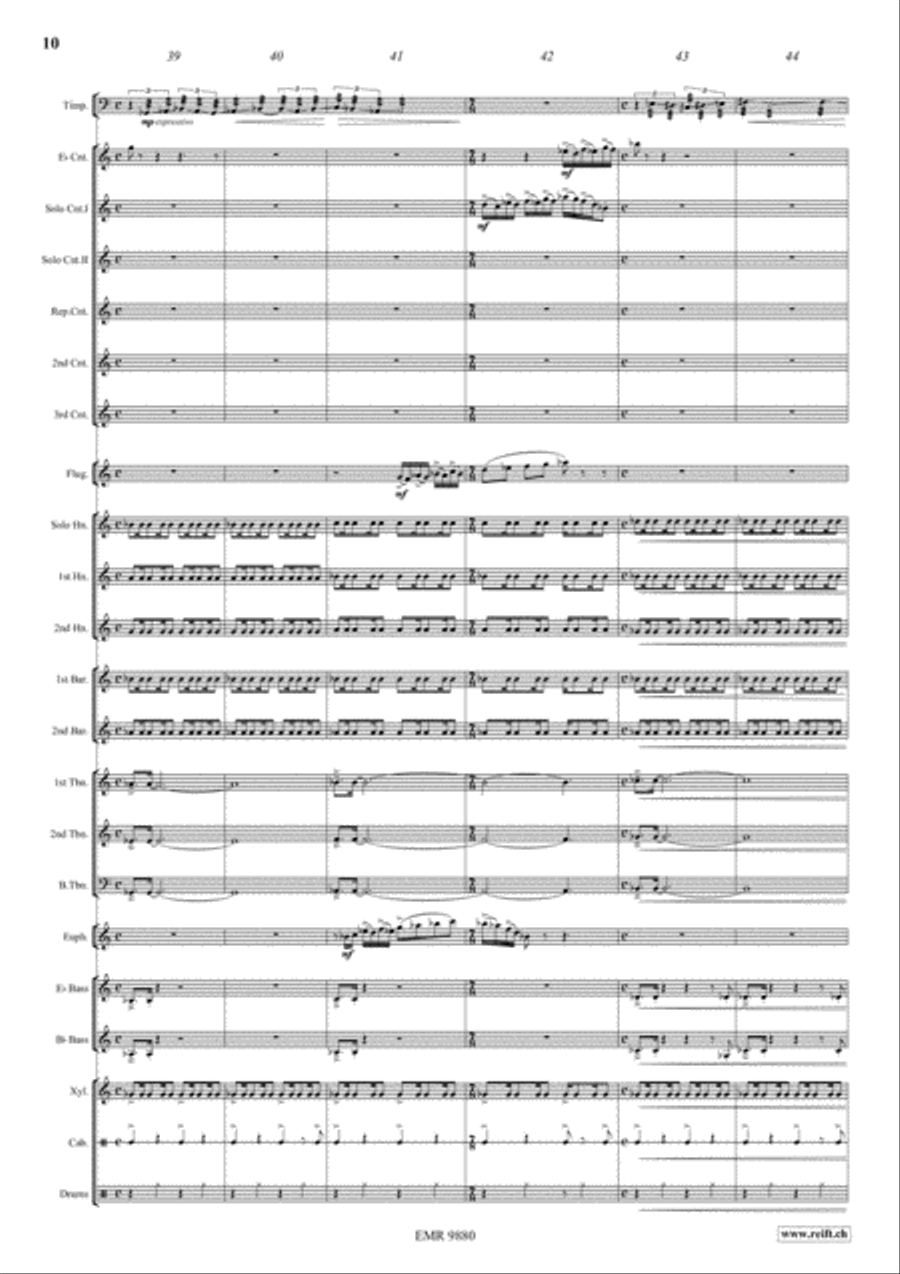 Night Sketches Brass Band scores gallery preview page 10