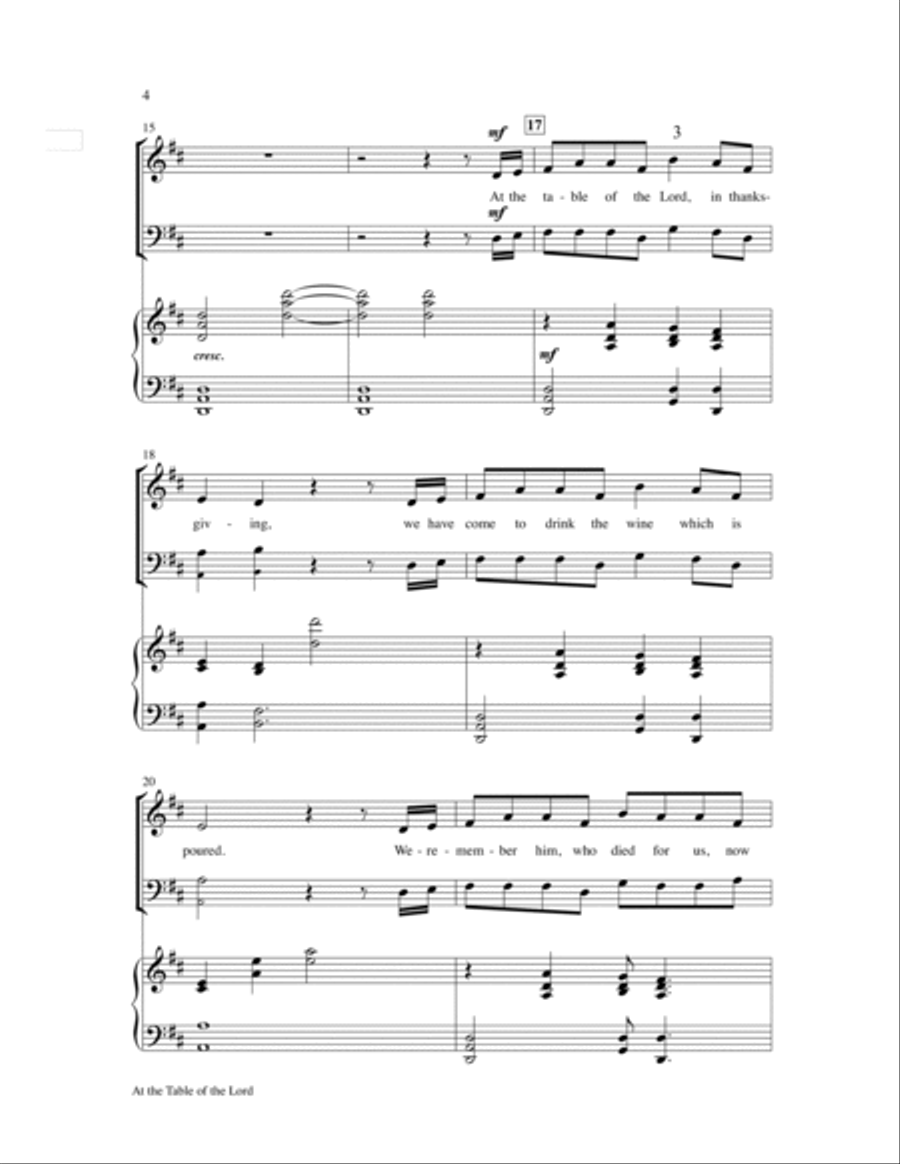 At the Table of the Lord 2-Part scores gallery preview page 4