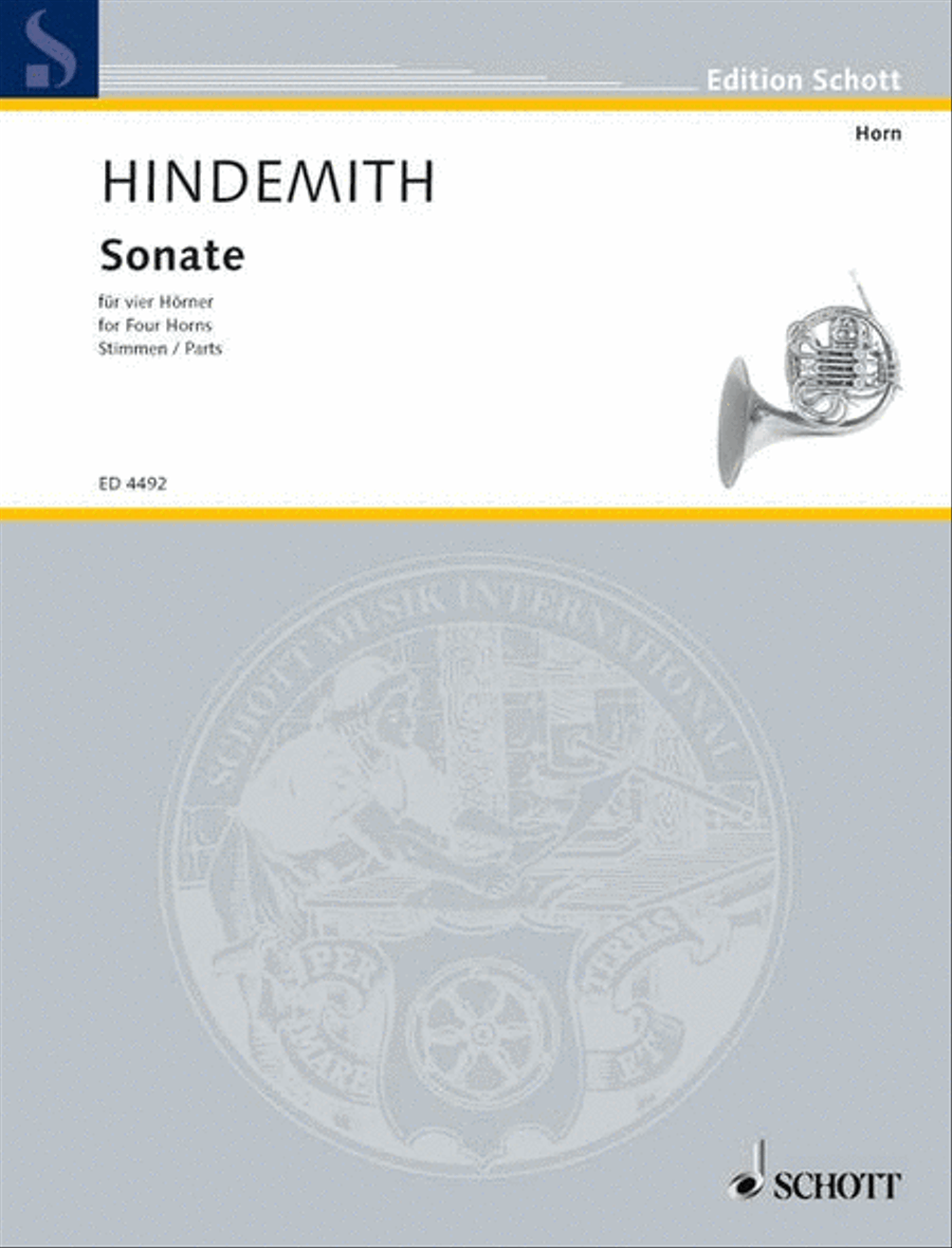 Sonata French Horn Quartet scores gallery preview page 1