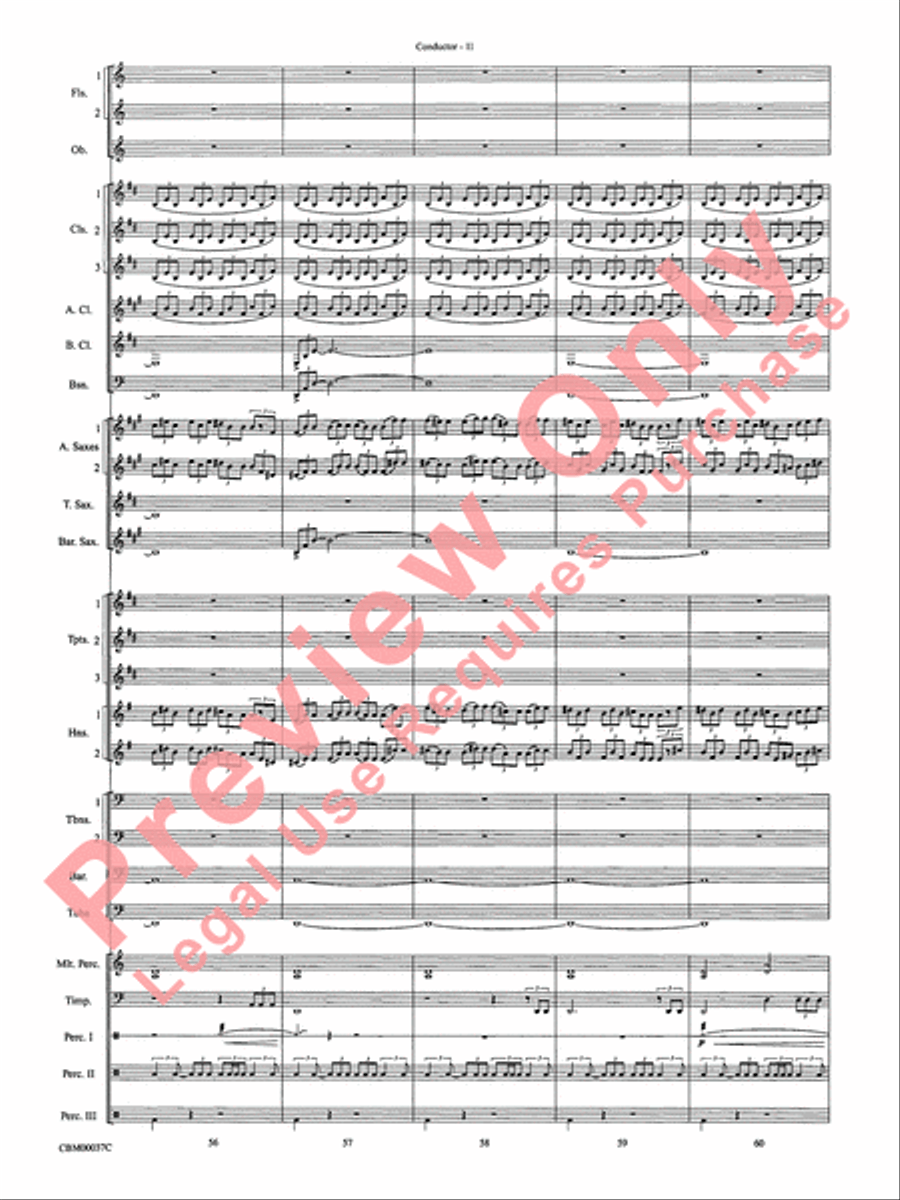 The Perfect Storm (from the Warner Bros. Motion Picture) Concert Band scores gallery preview page 14