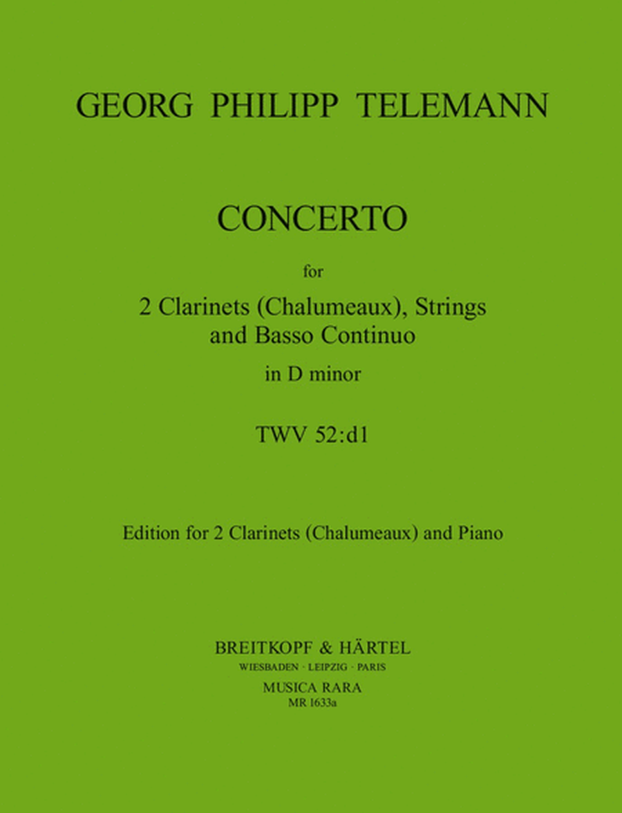 Concerto in D minor TWV 52:d1