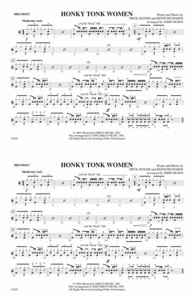 Honky Tonk Women: Drumset