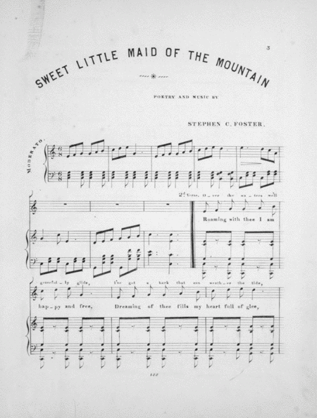 Sweet Little Maid of the Mountain. Song & Chorus