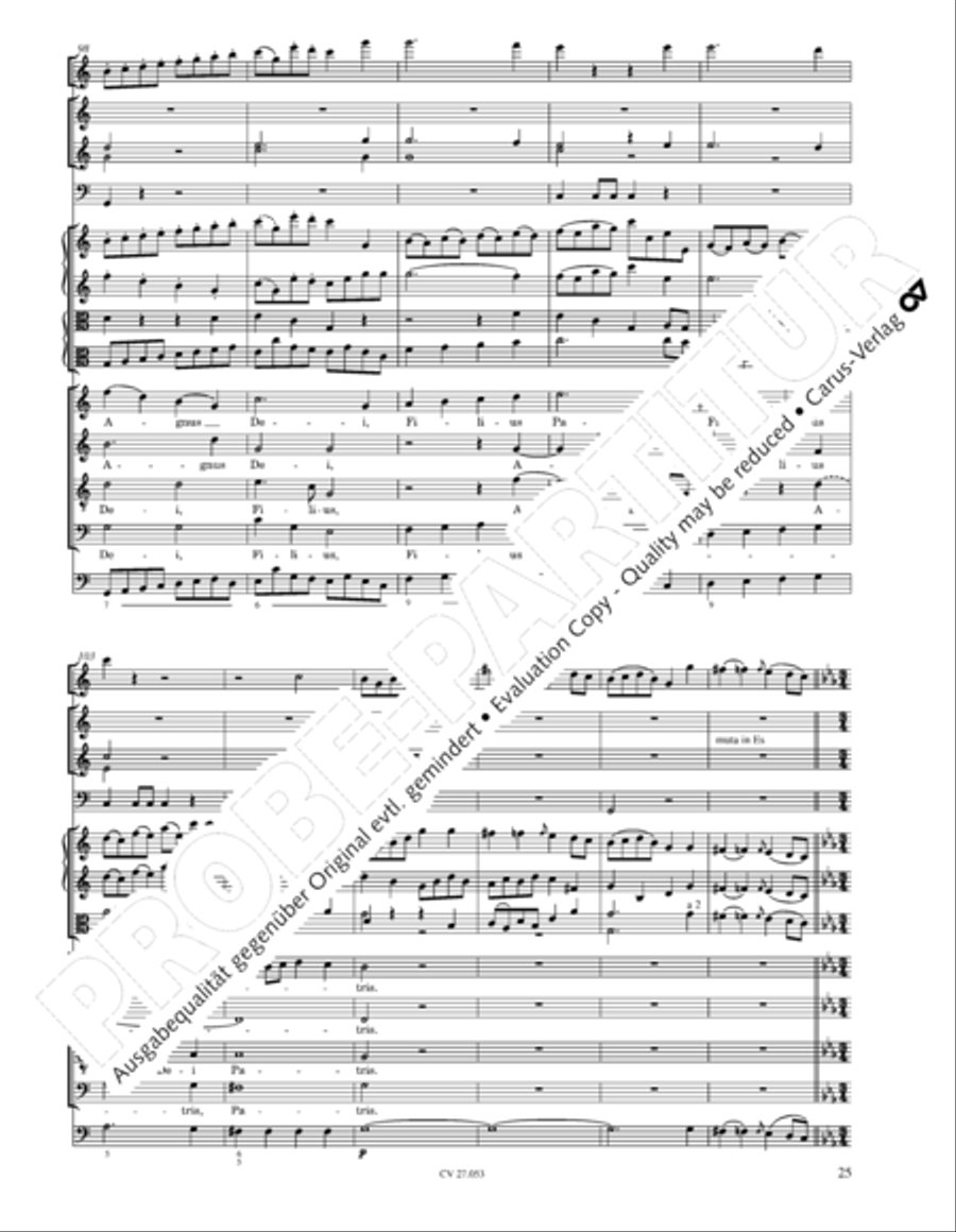 Creation Mass in A-major after Joseph Haydn (Schopfungsmesse in A nach Joseph Haydn) 4-Part scores gallery preview page 26