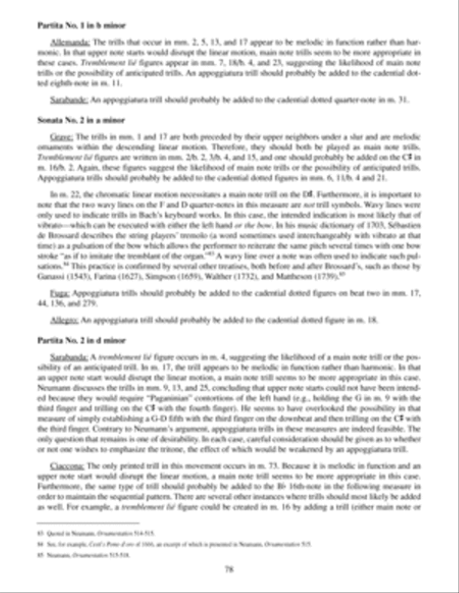 Bach: Three Sonatas and Three Partitas for Solo Violin Violin Solo scores gallery preview page 4