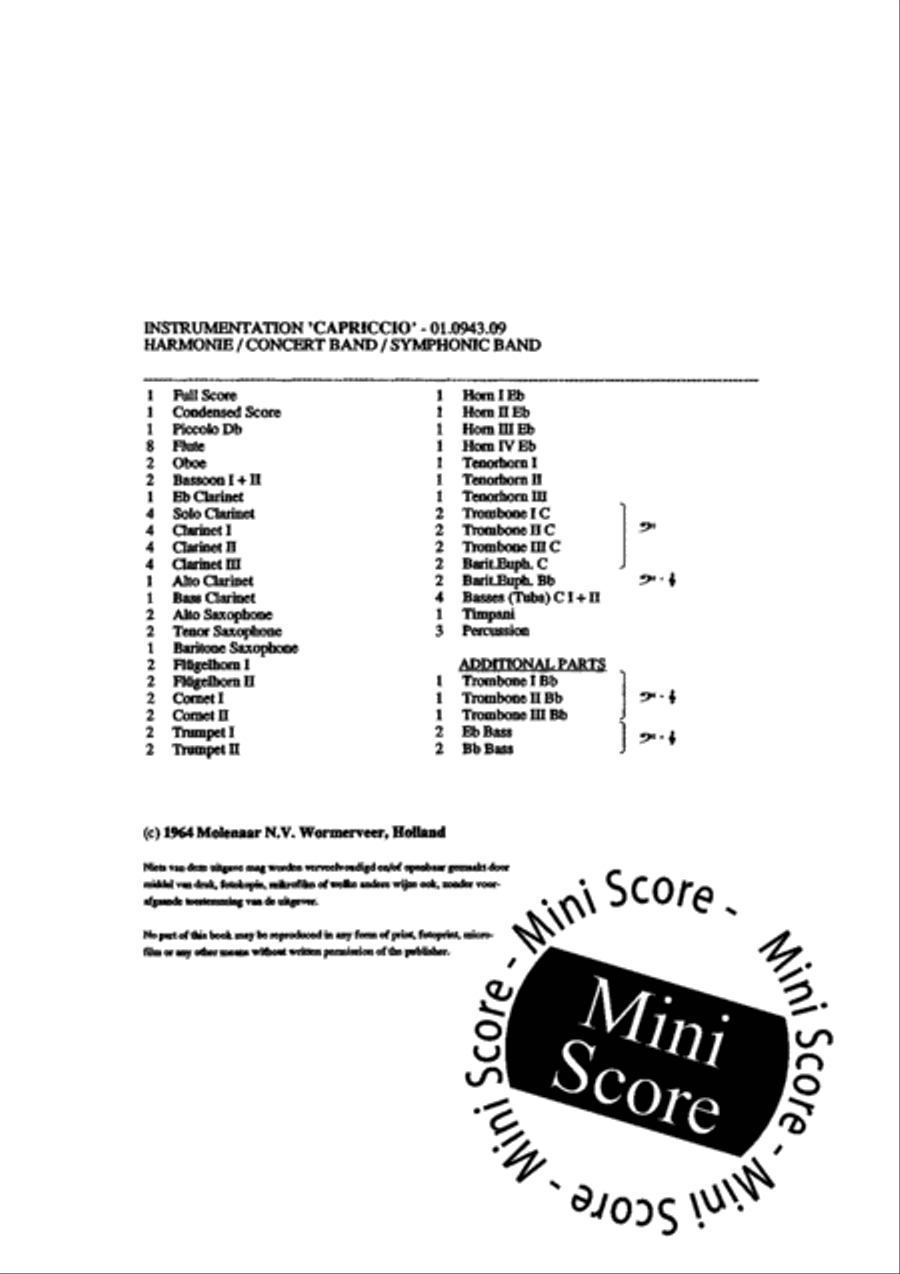 Capriccio Capriccio Concert Band scores gallery preview page 4