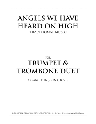 Book cover for Angels We Have Heard On High - Trumpet & Trombone Duet