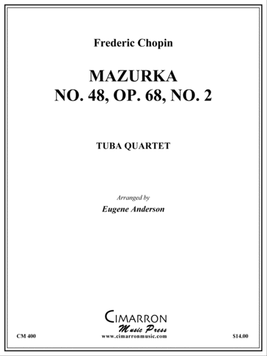 Mazurka No. 48, Op 68, No. 2