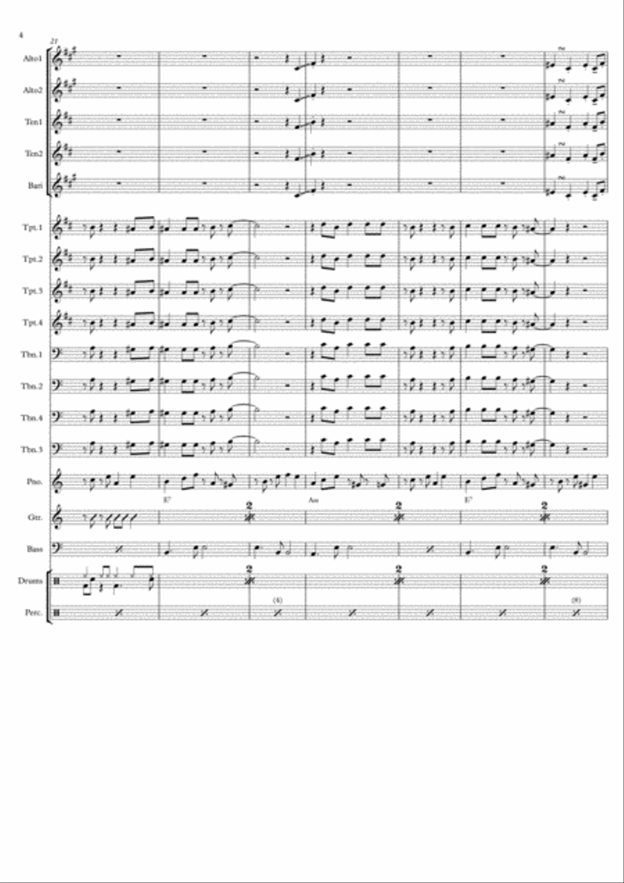 Mambo Swing Jazz Ensemble scores gallery preview page 4