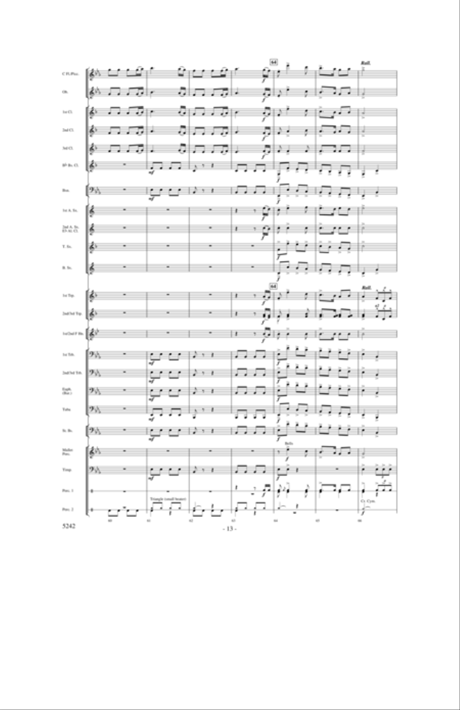 The Sounds of Christmas Joy Concert Band scores gallery preview page 12