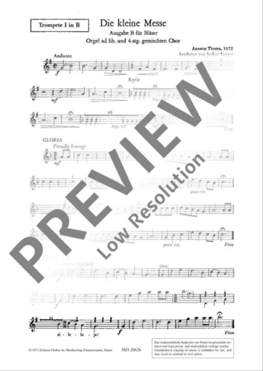 Die Kleine Messe Die Kleine Messe Mixed Choir scores gallery preview page 10