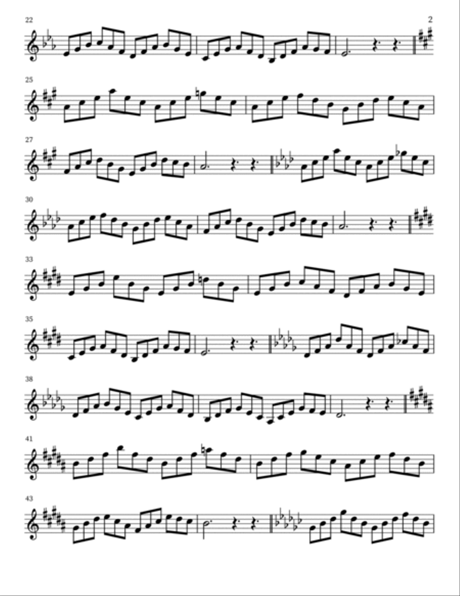 Trumpet étude 1 Trumpet Solo scores gallery preview page 2