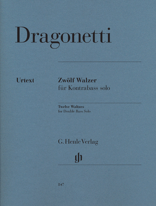 Book cover for 12 Waltzes for Double Bass Solo