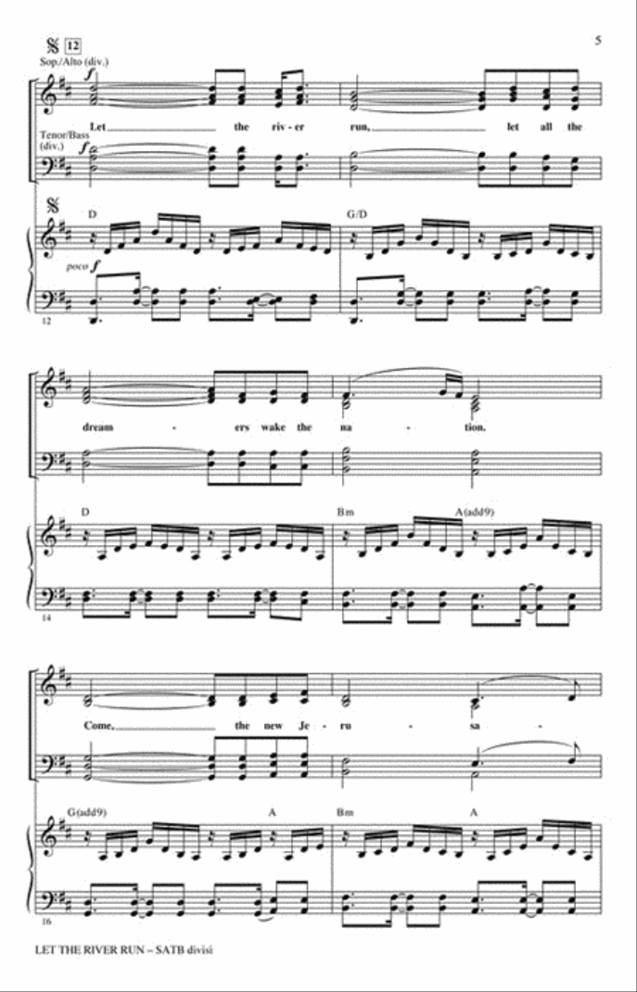 Let the River Run Divisi scores gallery preview page 2