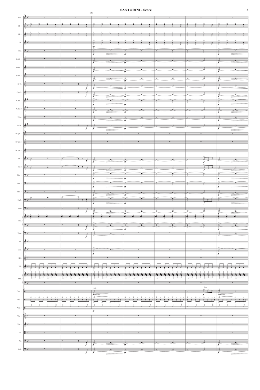 Santorini Concert Band scores gallery preview page 3