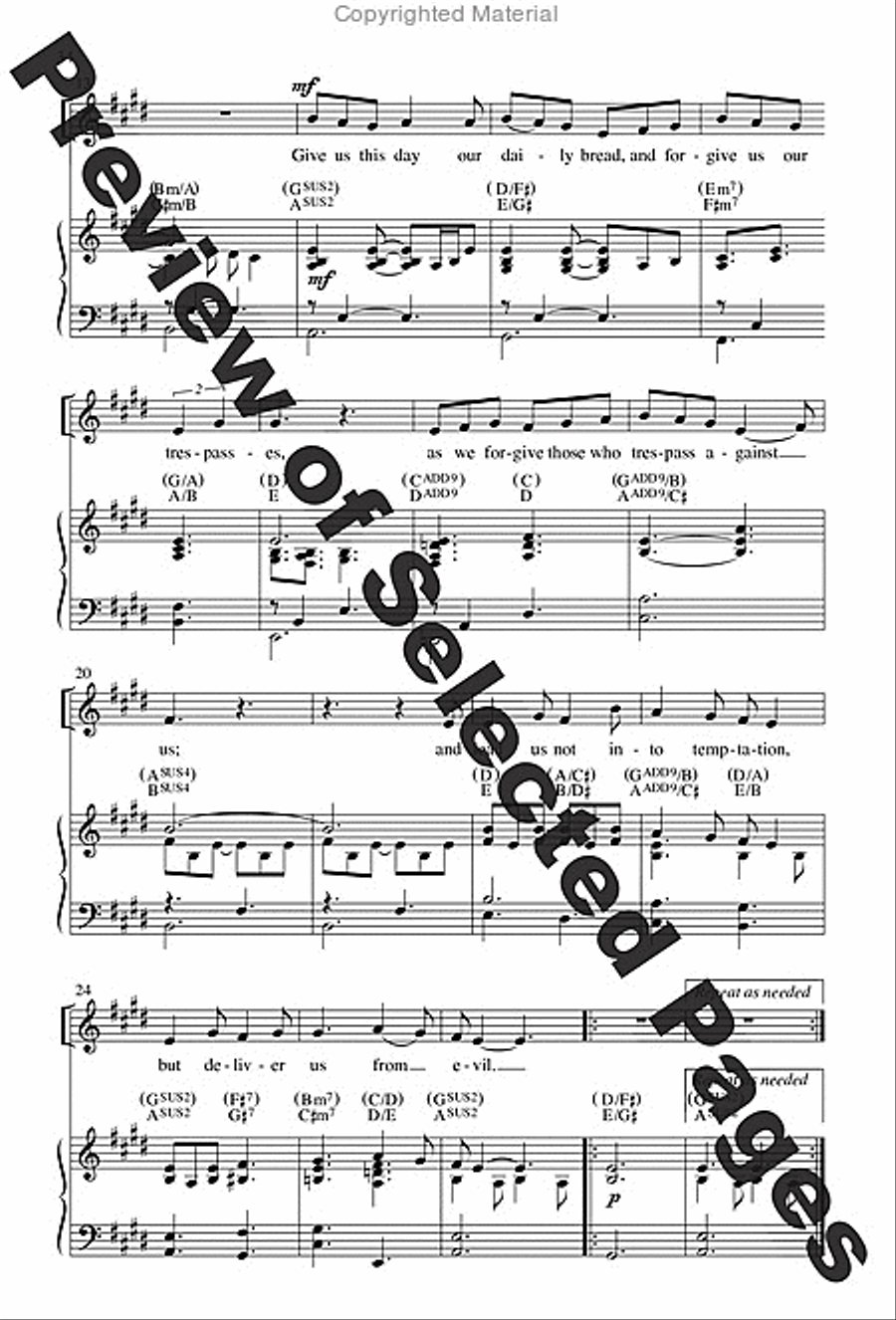 Mass from Age to Age - Choral / Accompaniment edition 4-Part scores gallery preview page 23