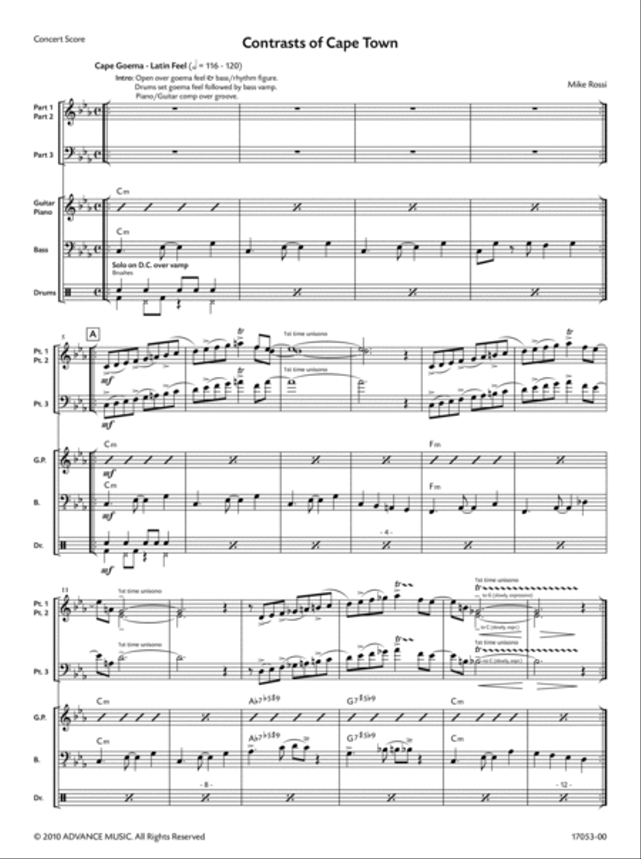 Contrasts of Cape Town Contrasts of Cape Town Small Ensemble scores gallery preview page 3