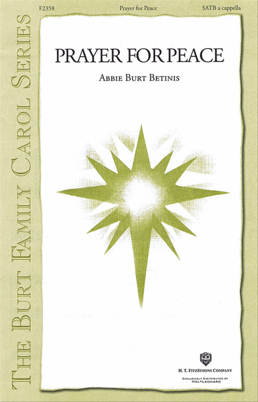 Prayer for Peace 4-Part scores gallery preview page 1