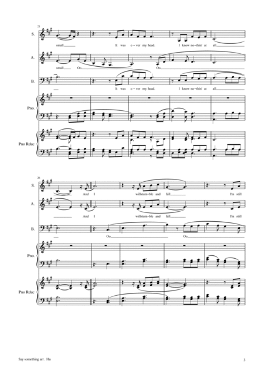 Say Something Say Something 3-Part scores gallery preview page 3