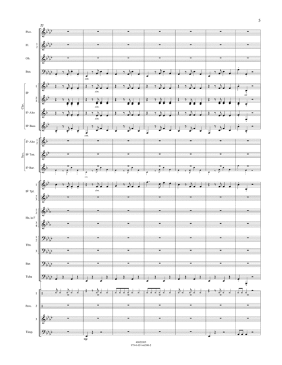 Cakewalk - Conductor Score (Full Score) Concert Band scores gallery preview page 5
