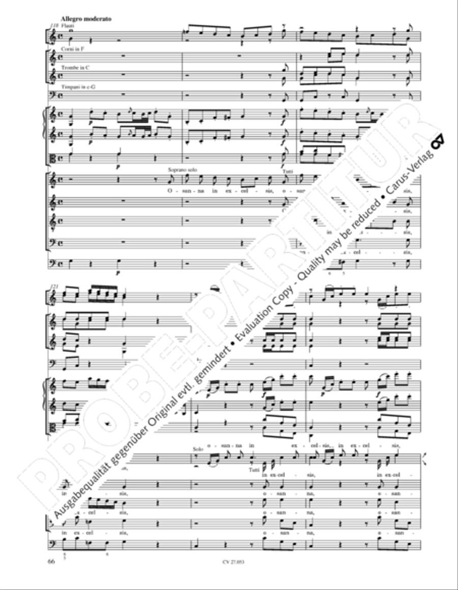 Creation Mass in A-major after Joseph Haydn (Schopfungsmesse in A nach Joseph Haydn) 4-Part scores gallery preview page 67