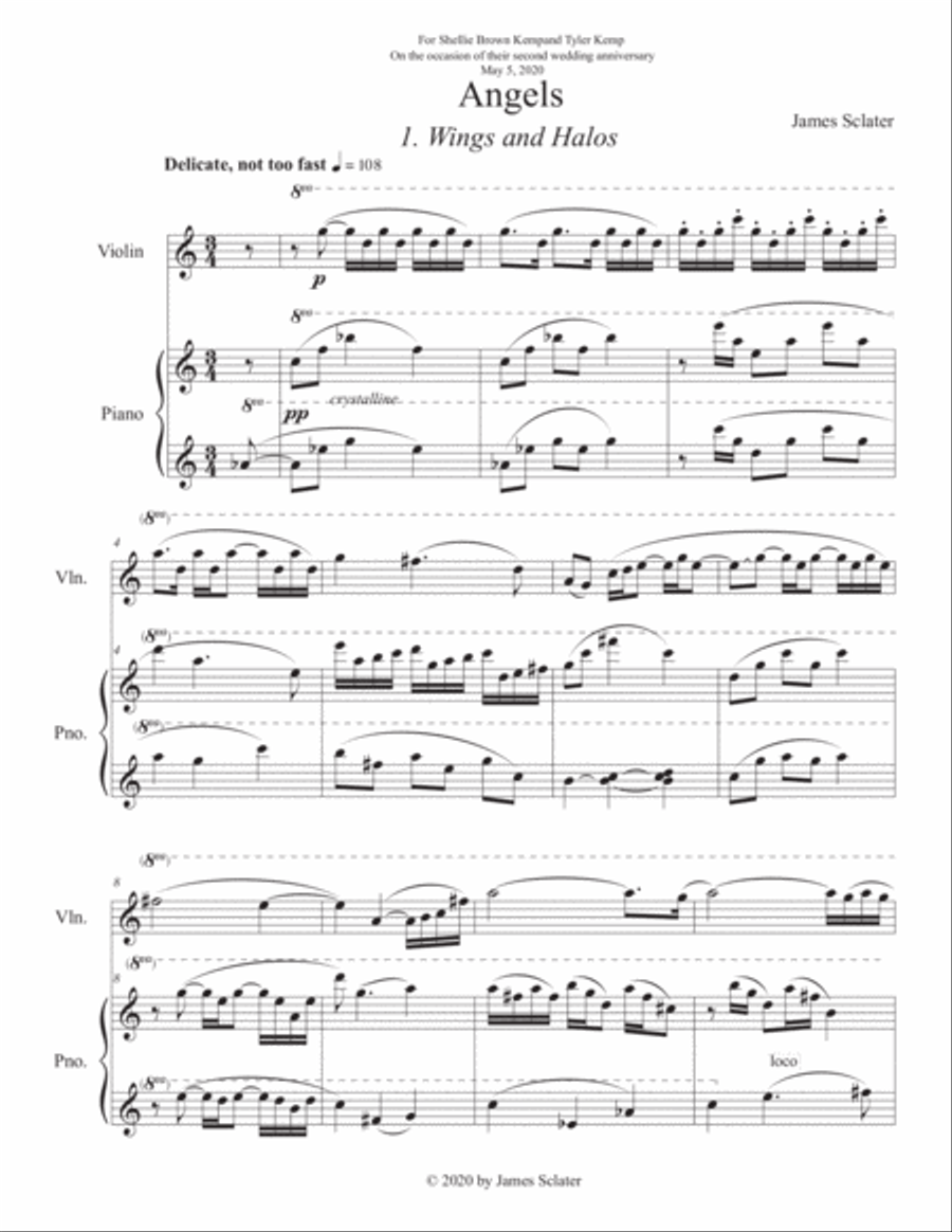 Angels Angels Violin Solo scores gallery preview page 2