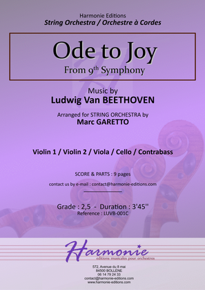 Ode to Joy - An die Freude // from BEETHOVEN 9th symphony