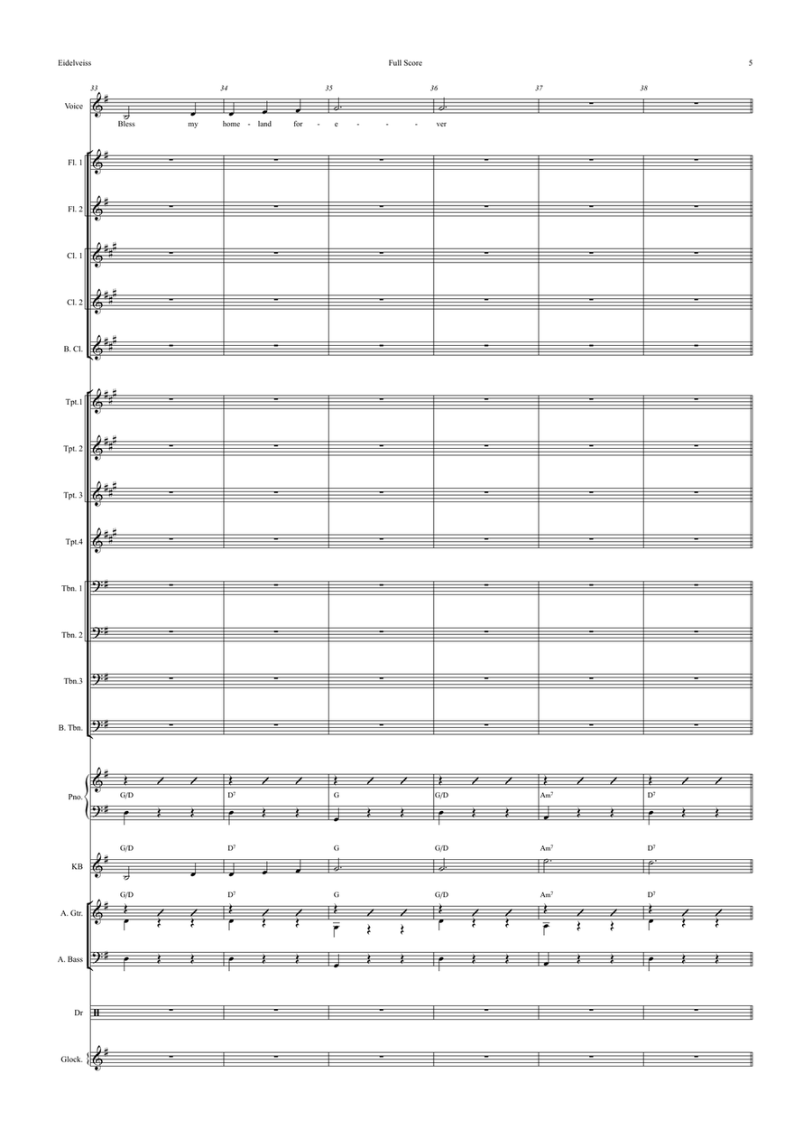 Edelweiss Edelweiss Jazz Ensemble scores gallery preview page 5