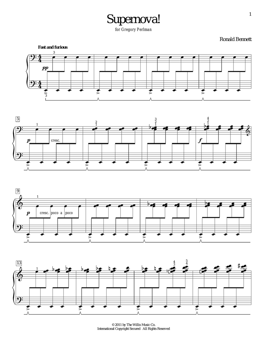Supernova! Piano Method scores gallery preview page 1