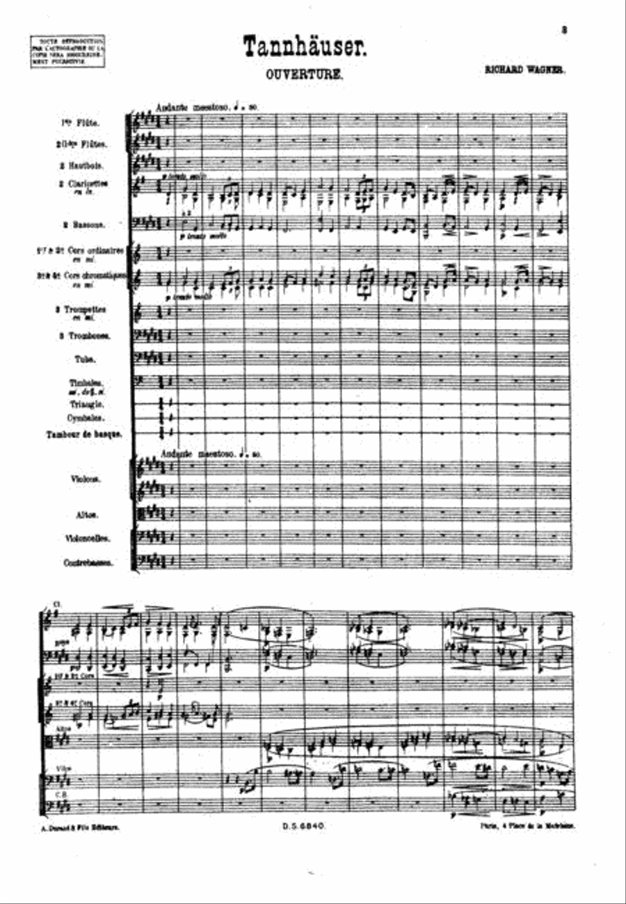 Tannhauser overture Score scores gallery preview page 2