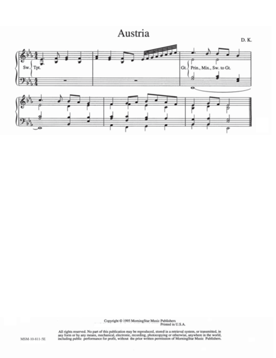Austria Organ scores gallery preview page 1
