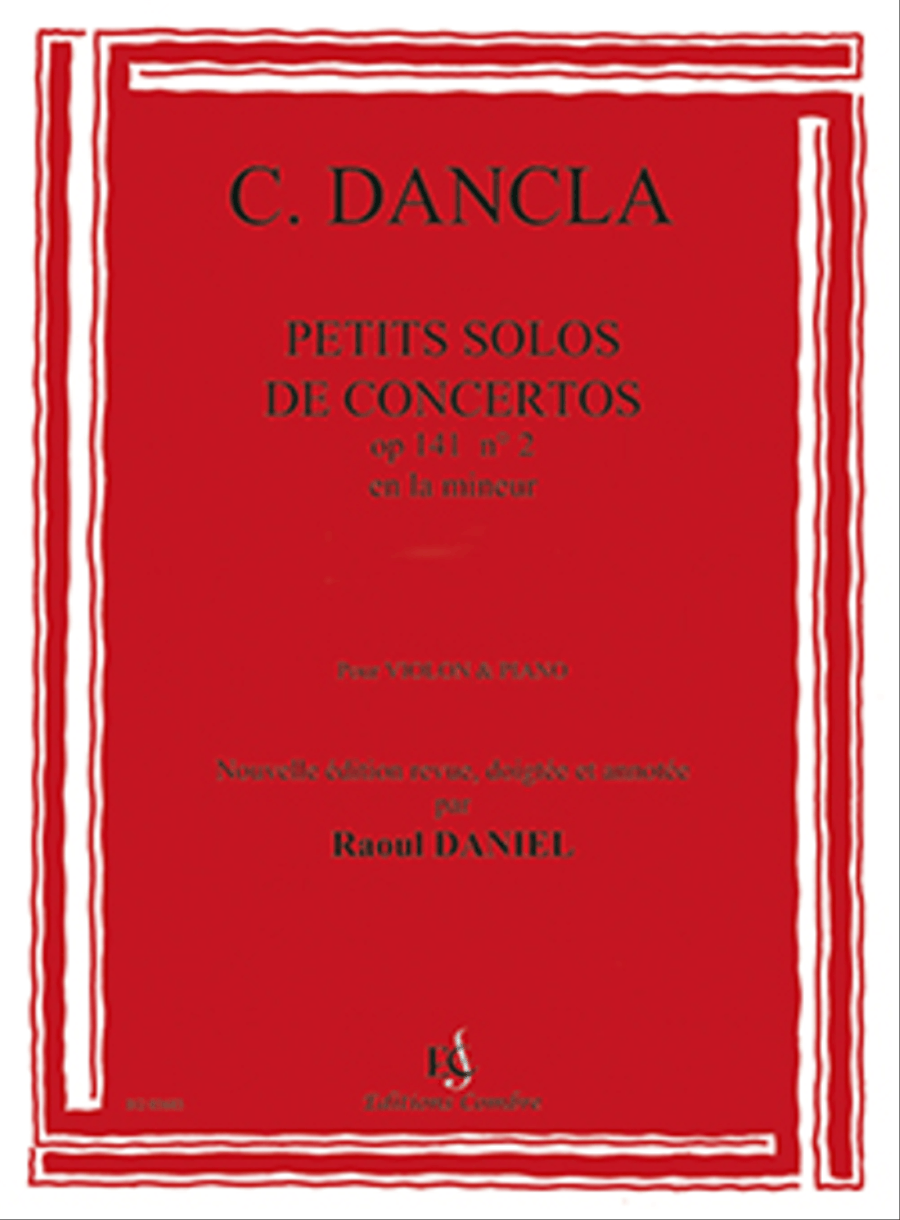 Petit solo de concerto Op.141 no. 2 en La min.