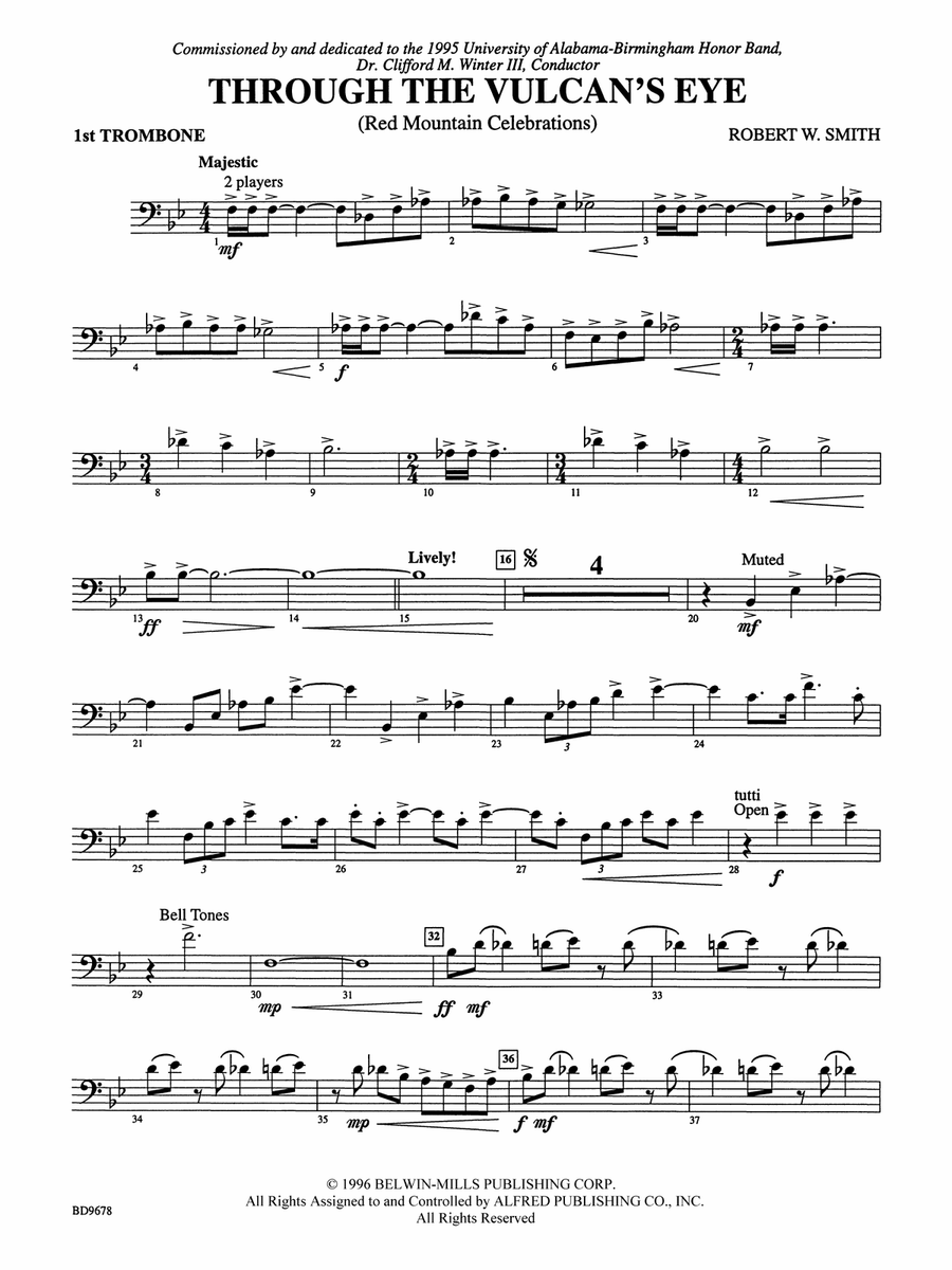 Through the Vulcan's Eye: 1st Trombone