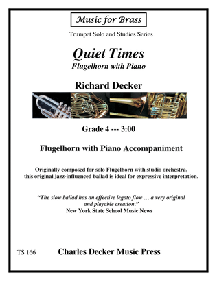 Book cover for Quiet Times for Flugelhorn with Piano Accompaniment