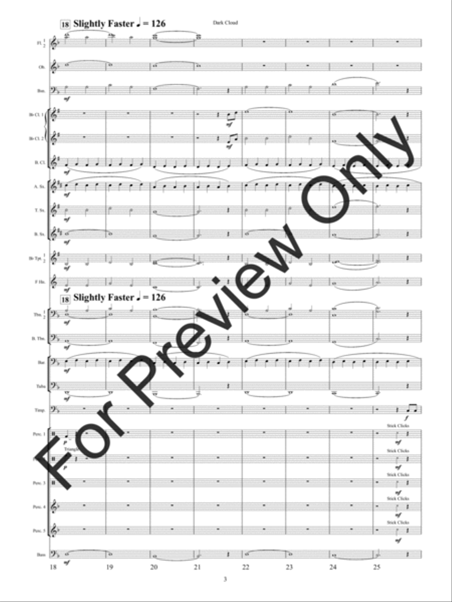 Dark Cloud Concert Band scores gallery preview page 6