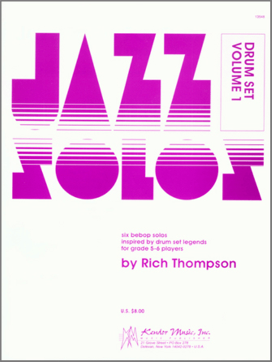 Jazz Solos For Drum Set, Volume 1 Drum Set - Sheet Music
