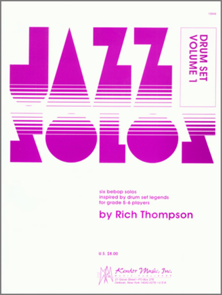 Jazz Solos For Drum Set, Volume 1