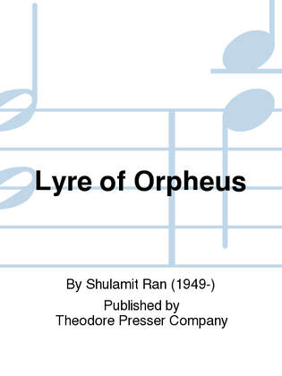 Book cover for LYRE OF ORPHEUS