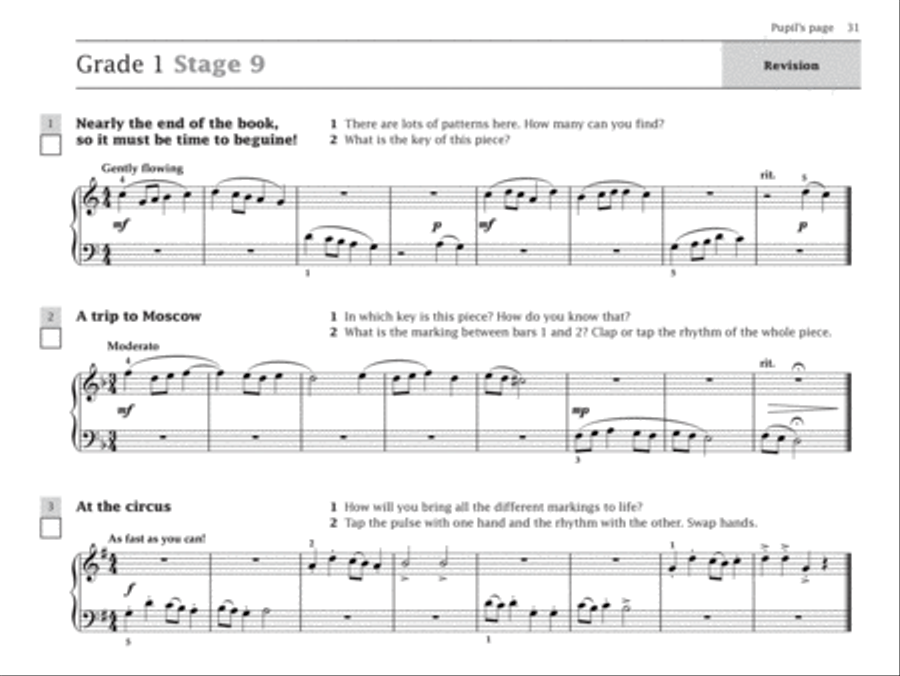 Improve Your Sight-reading! Piano Duet, Grade 0-1 Piano Method scores gallery preview page 4
