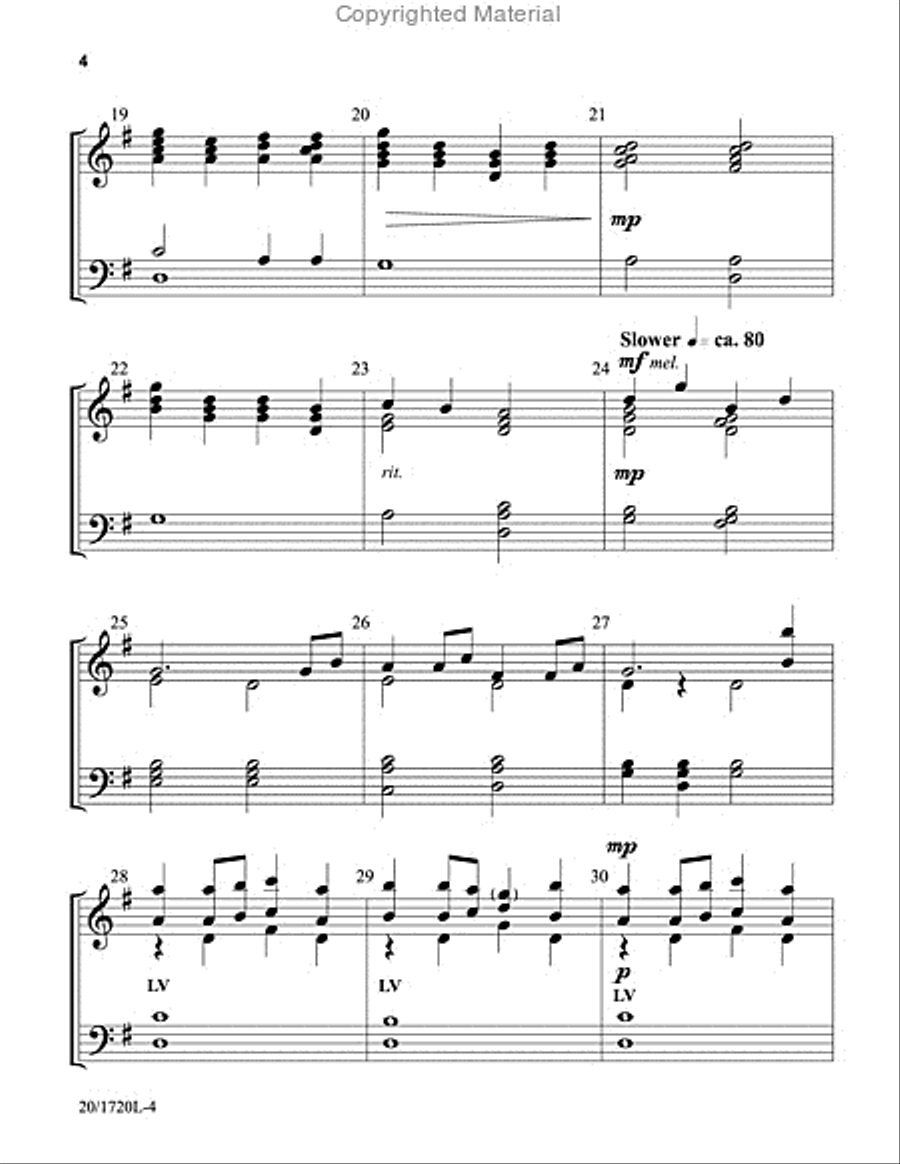 A Christmas Lullaby 3-Octaves scores gallery preview page 4