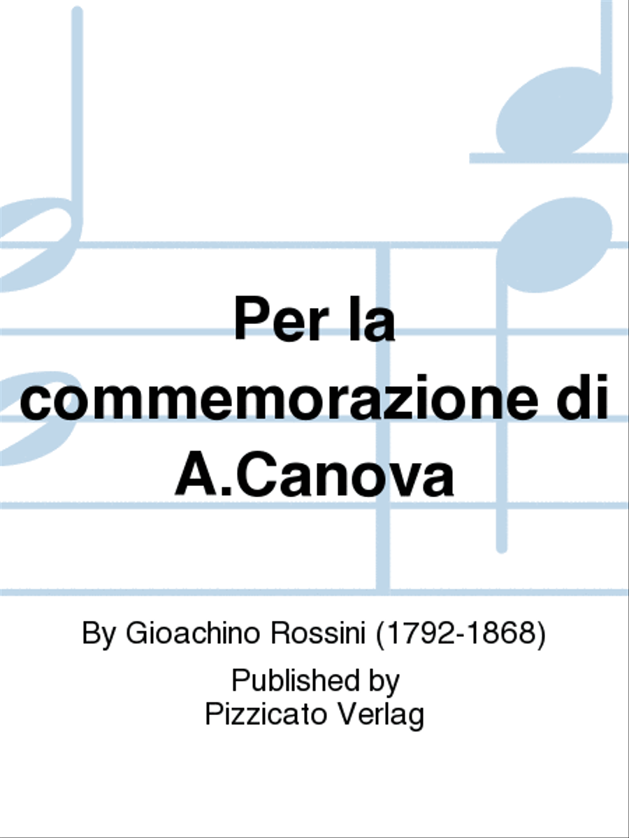 Per la commemorazione di A.Canova Set of Parts scores gallery preview page 1