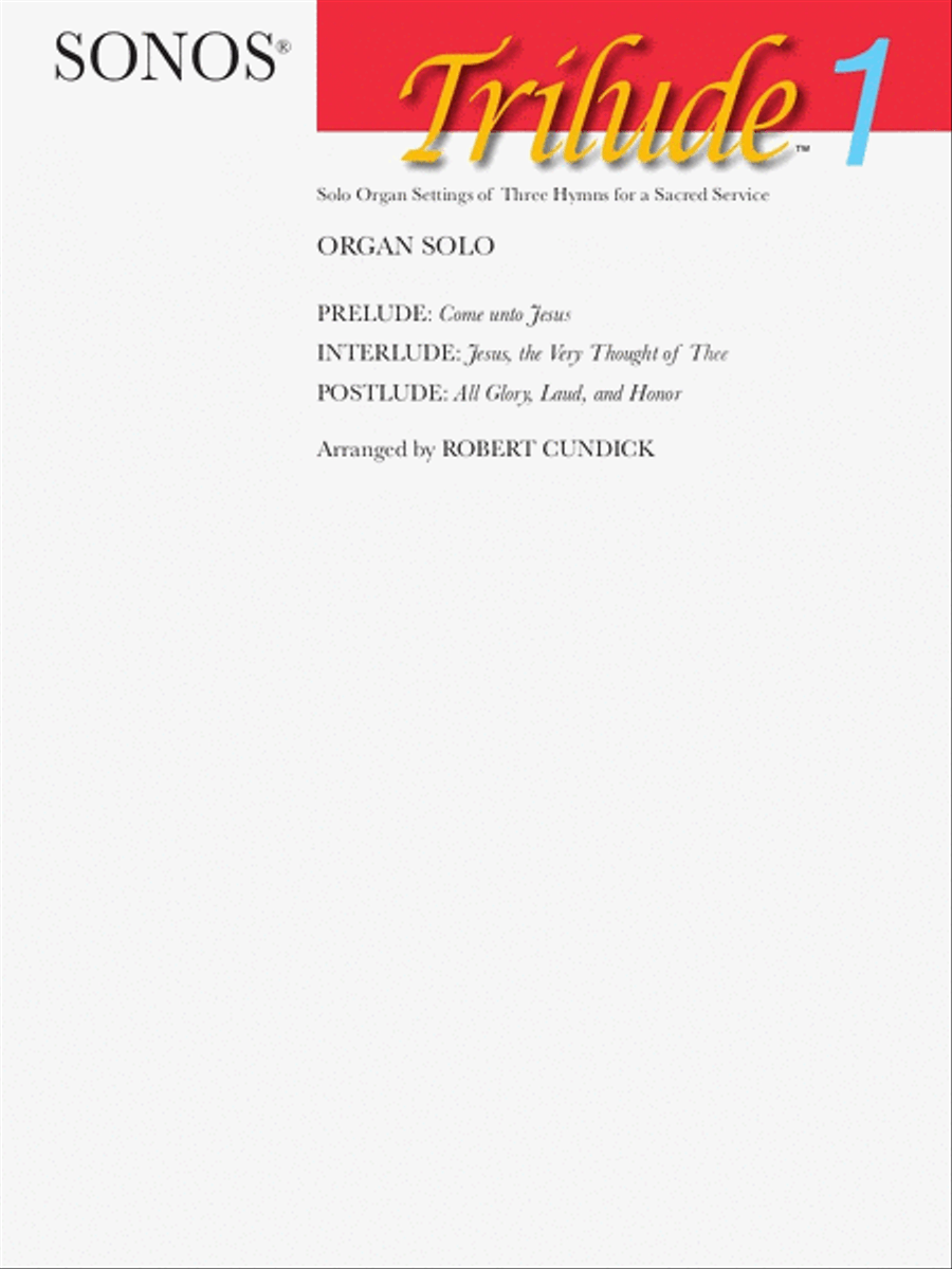 Trilude 1 - Organ Solos Organ Solo scores gallery preview page 1