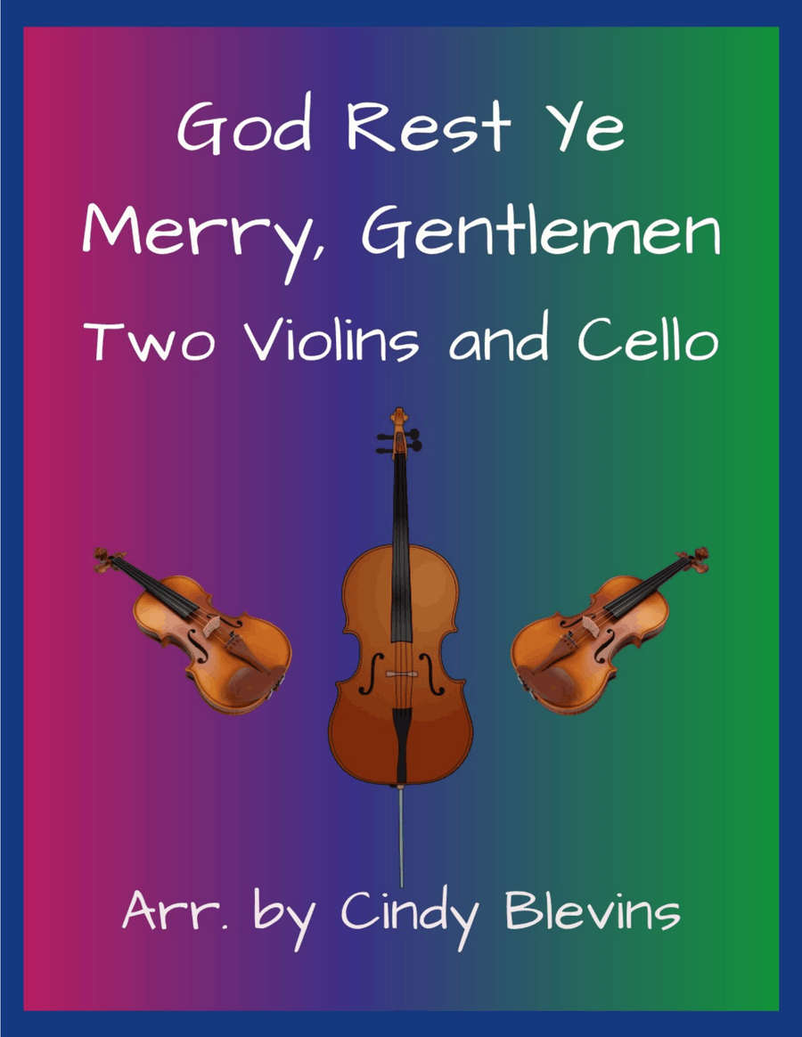 God Rest Ye Merry, Gentlemen, for Two Violins and Cello String Trio scores gallery preview page 1